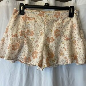 Forever 21 Contemporary Boho Flowy Cottagecore Floral High Waisted Shorts Sz XS